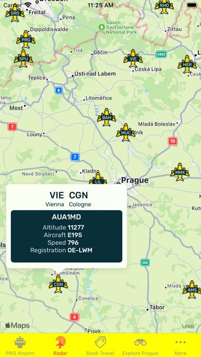 Prague Airport (PRG) plus Radar Capture d'écran de l'application #6