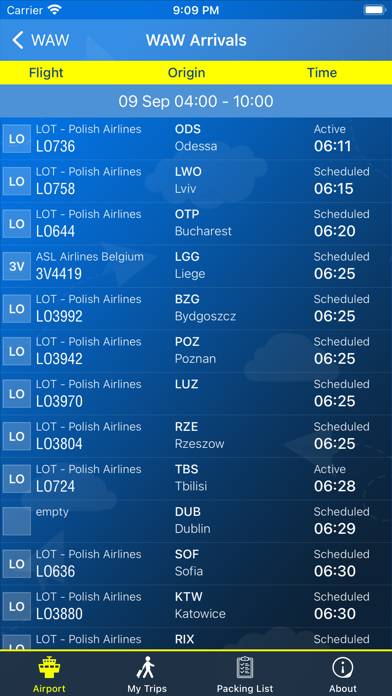 Warsaw Airport Info plus Radar App screenshot #2