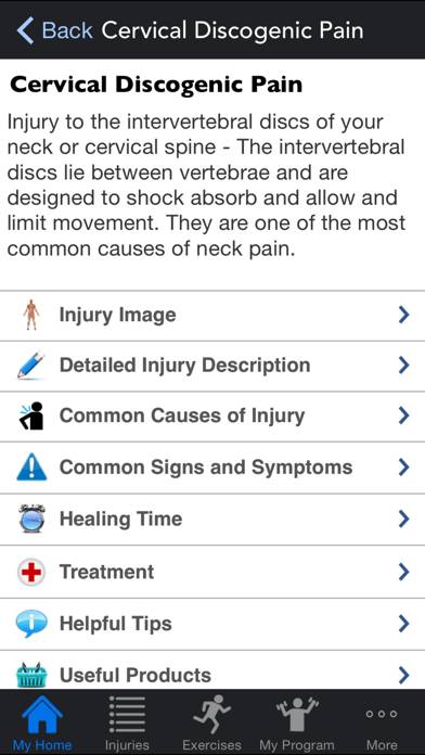 My Injury App screenshot #2