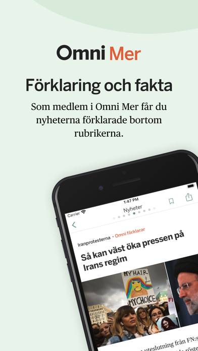 Omni | Nyheter App skärmdump