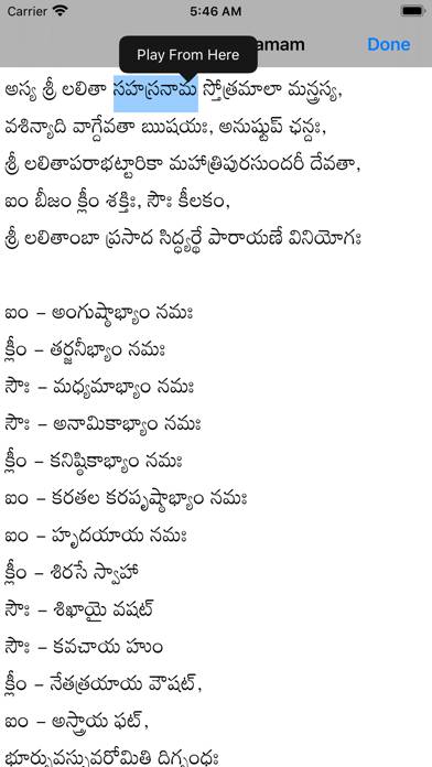 Lalita Sahasranama App screenshot