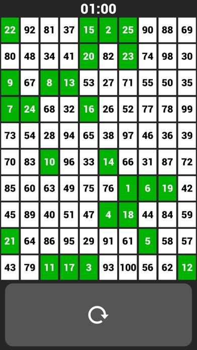 1 to 100 Numbers Full Version Captura de pantalla de la aplicación #1