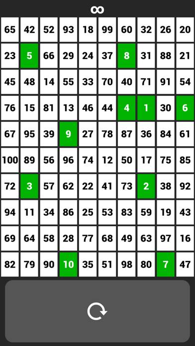 1 to 100 Numbers Full Version Captura de pantalla de la aplicación #2