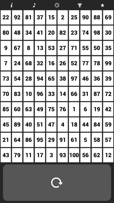 1 to 100 Numbers Full Version Captura de pantalla de la aplicación #3