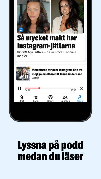 Expressen Nyheter App skärmdump