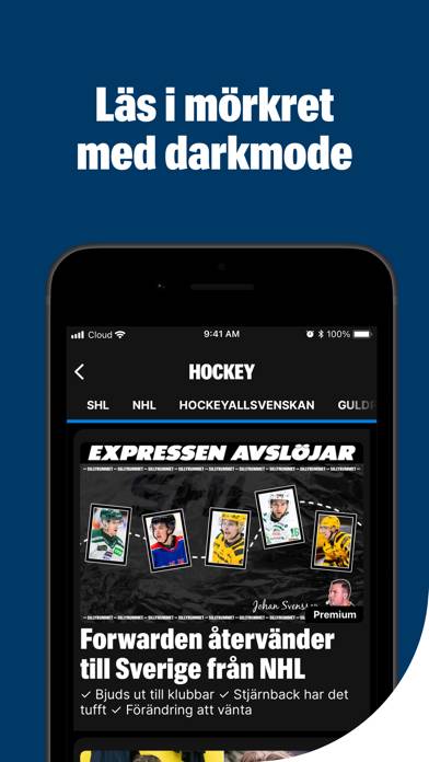 Expressen Nyheter App skärmdump