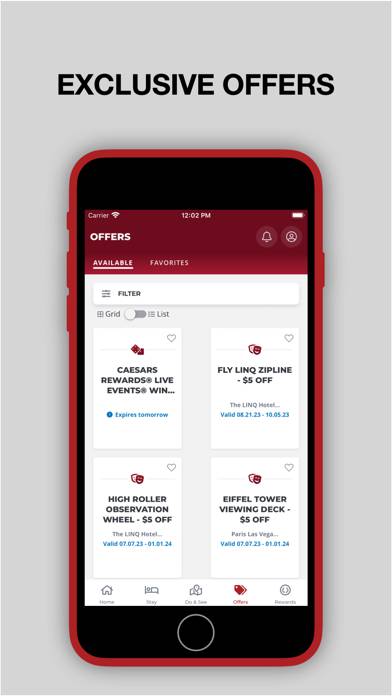 Caesars Rewards Resort Offers App screenshot #2