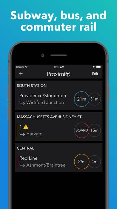 ProximiT: MBTA Boston Transit App screenshot #2