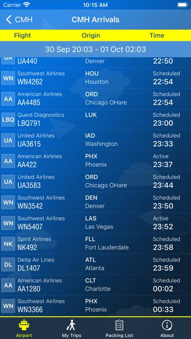 Columbus Airport (CMH) plus Radar App screenshot #2