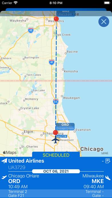 Milwaukee Airport (MKE) plus Radar App screenshot #3