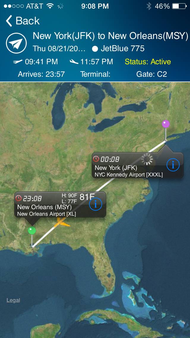 New Orleans Airport plus Flight Tracker MSY Louis Armstrong App screenshot #1