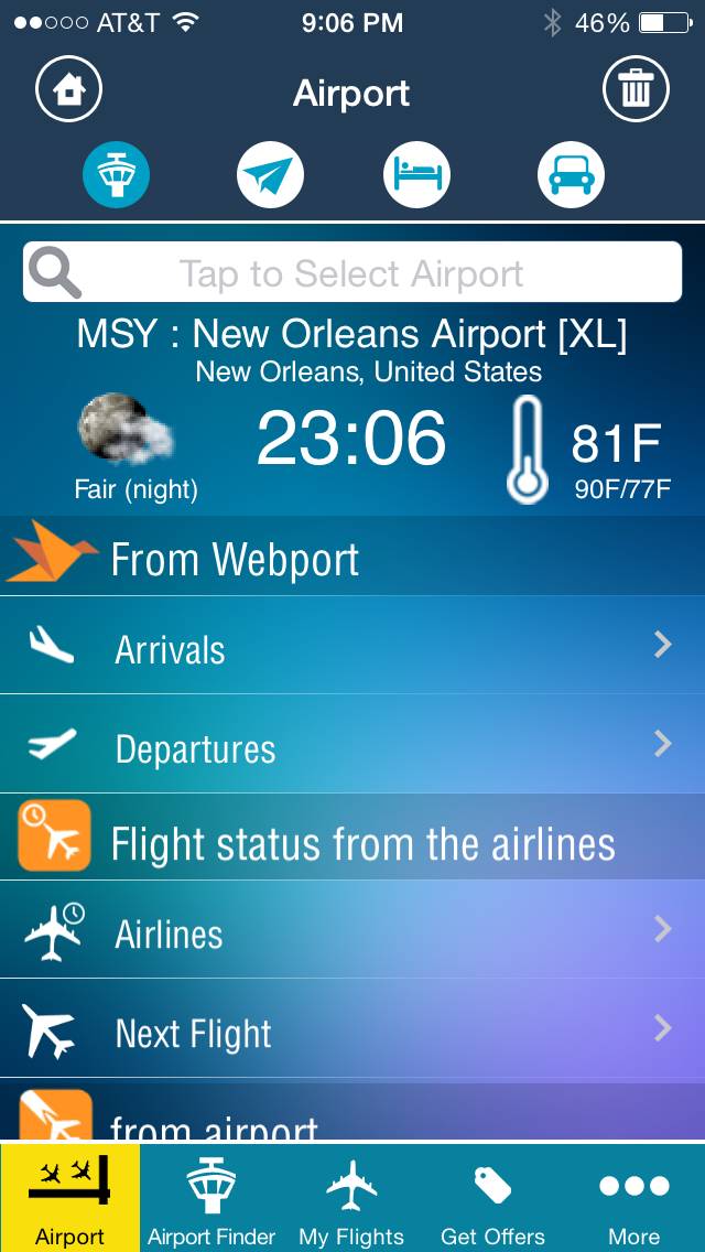 New Orleans Airport plus Flight Tracker MSY Louis Armstrong App screenshot #2
