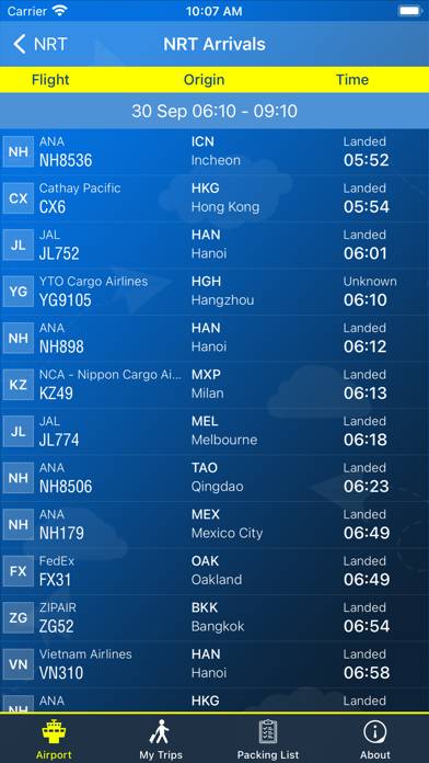 Narita Airport (NRT) plus Radar Schermata dell'app #2