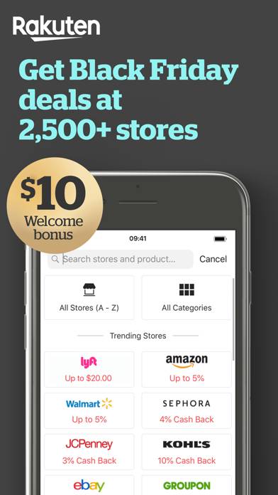 Rakuten Ebates: Get Cash Back! App screenshot #1