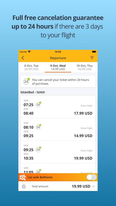 Pegasus: Cheap Flight Tickets Uygulama ekran görüntüsü #5