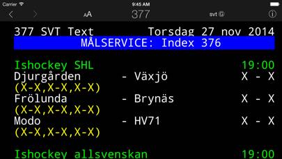 TextTV II App skärmdump