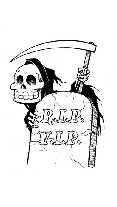 RIP VIP: The Death Alert App. Schermata dell'app #1