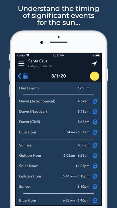 Lumos: Sun and Moon Tracker Capture d'écran de l'application #5