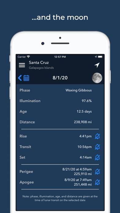 Lumos: Sun and Moon Tracker Capture d'écran de l'application #6
