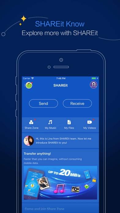 SHAREit: Transfer, Share Files Скриншот приложения #1