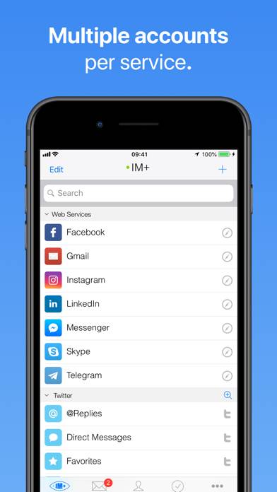IM plus Pro Social Aggregator Capture d'écran de l'application #3
