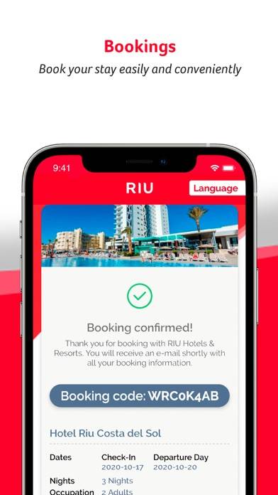 RIU Hotels & Resorts Captura de pantalla de la aplicación #2