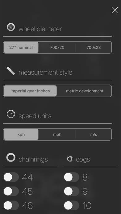 Track Gear Calculator Скриншот приложения #3