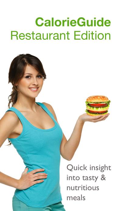 CalorieGuide Healthy Restaurant Meals & Nutrition Captura de pantalla de la aplicación #1