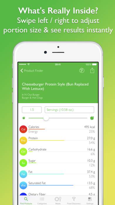 CalorieGuide Healthy Restaurant Meals & Nutrition Captura de pantalla de la aplicación #4