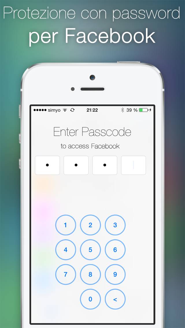 Password for Facebook Schermata dell'app #1