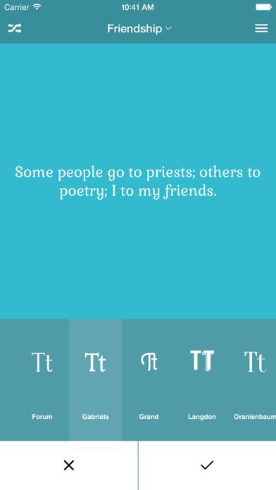 Kwote: A Quote Maker for Inspirational and Motivational Quotes, Sayings and Text on Photo Background Editor Schermata dell'app #1