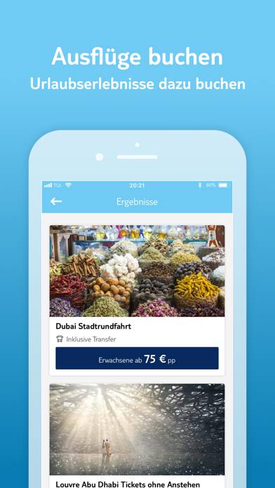 MyTUI Reisen & Urlaub managen App-Screenshot