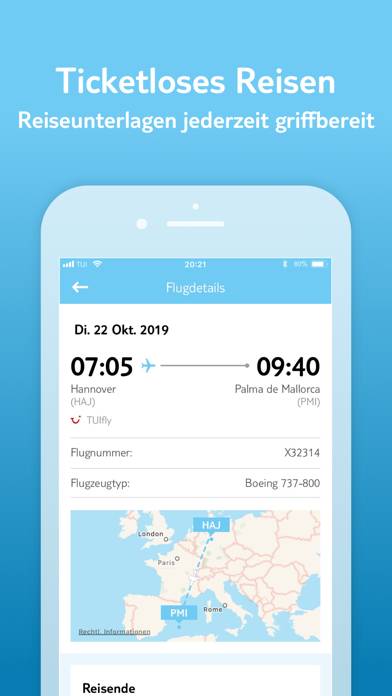 MyTUI Reisen & Urlaub managen App-Screenshot