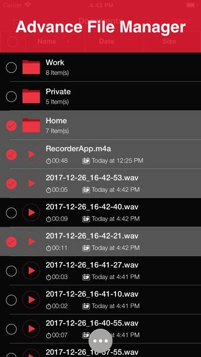 Audio Recorder Pro and Editor Captura de pantalla de la aplicación #4
