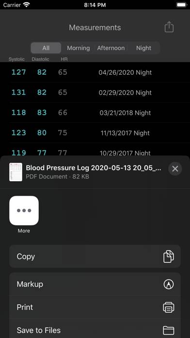 AGR Blood Pressure Log App screenshot #4