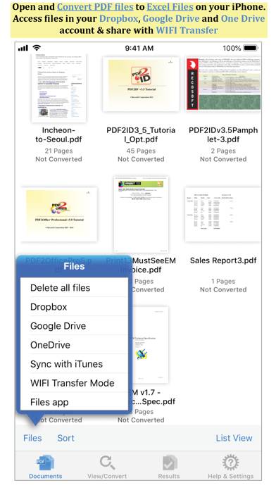 PDF to Excel by PDF2Office Schermata dell'app #1
