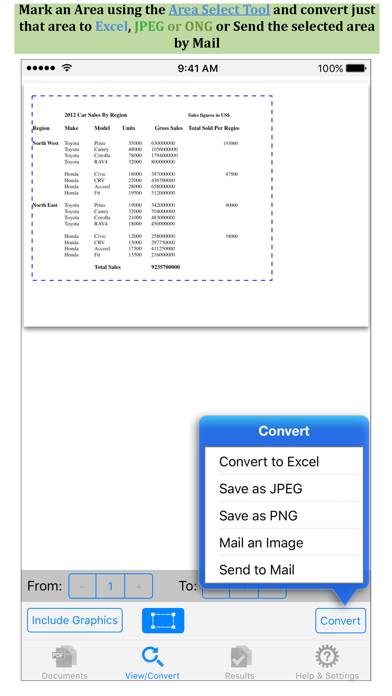 PDF to Excel by PDF2Office Captura de pantalla de la aplicación #2