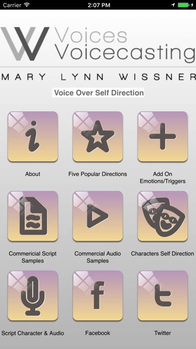 Voice Over Self Direction App screenshot #1