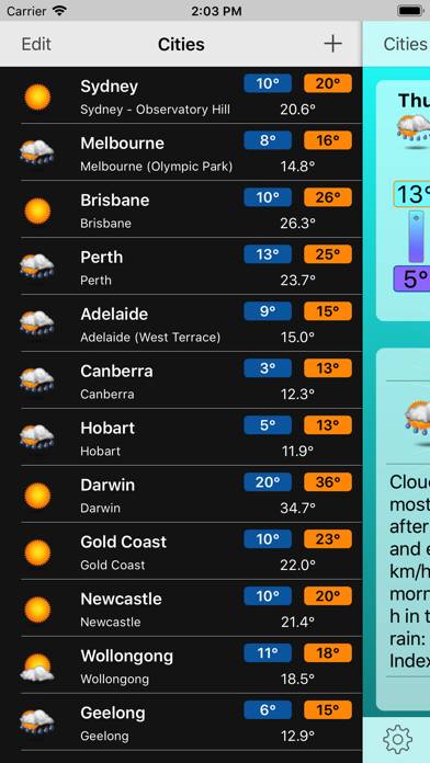 Oz Weather Plus Schermata dell'app