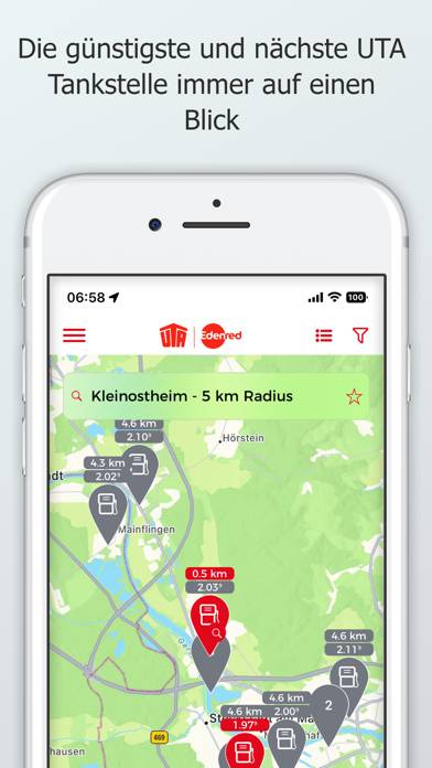 UTA Stationsfinder Schermata dell'app #1