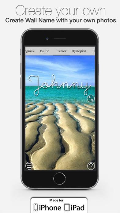 Sfondi con Nome Schermata dell'app
