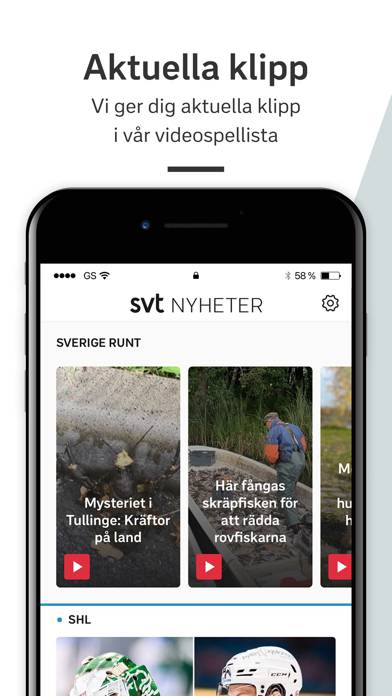SVT Nyheter App skärmdump #3