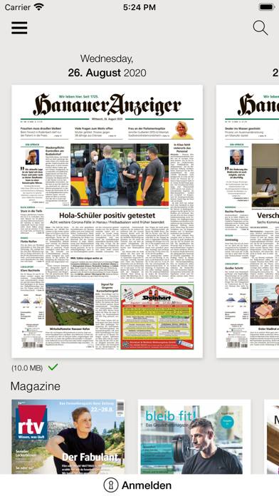 Offenbach-Post E-Paper App-Screenshot