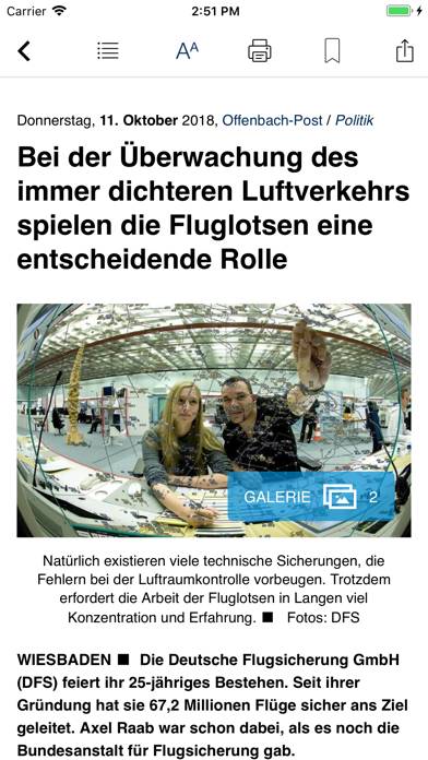 Offenbach-Post E-Paper App-Screenshot