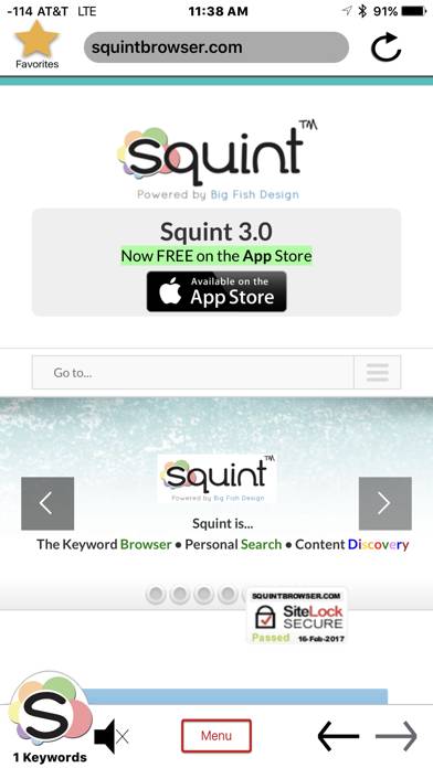 Squint Browser Schermata dell'app #1