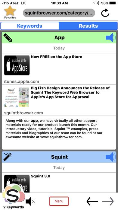 Squint Browser Schermata dell'app #4