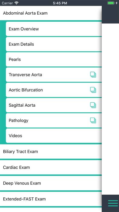 Emergency Ultrasound Handbook App screenshot