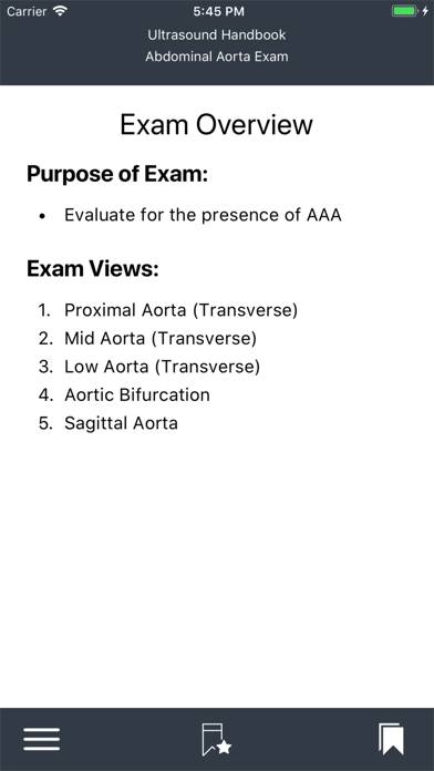 Emergency Ultrasound Handbook App screenshot