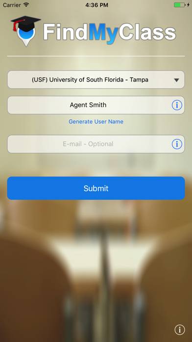 Find My Class App screenshot