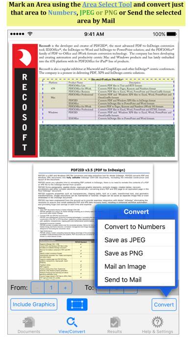 PDF to Numbers by PDF2Office App screenshot #2